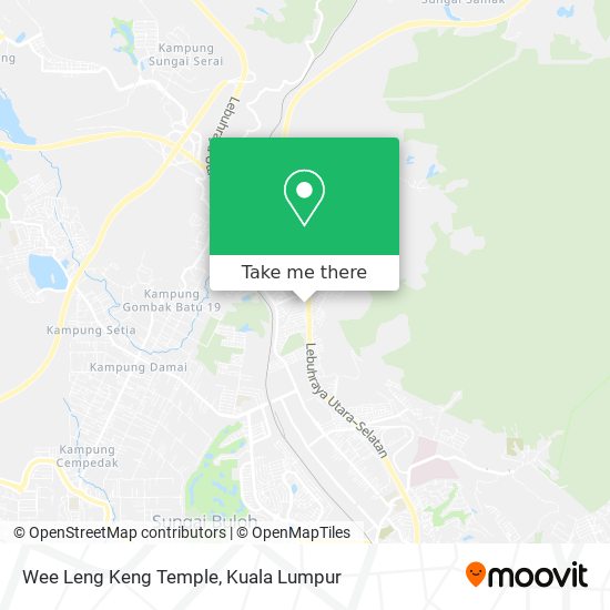 Wee Leng Keng Temple map