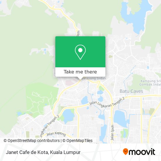 Peta Janet Cafe de Kota