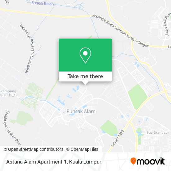 Astana Alam Apartment 1 map