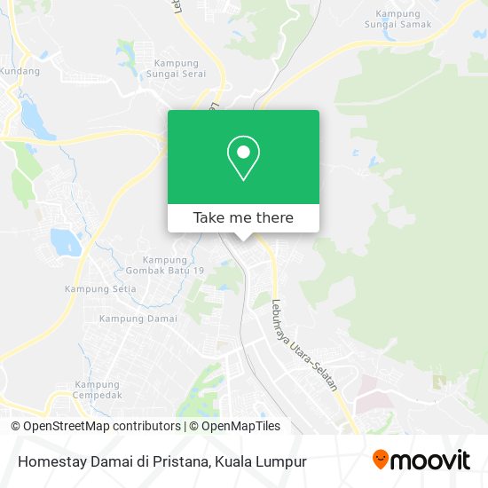 Peta Homestay Damai di Pristana