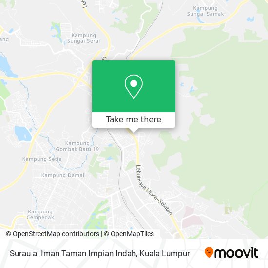 Surau al Iman Taman Impian Indah map