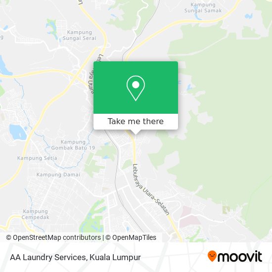 AA Laundry Services map