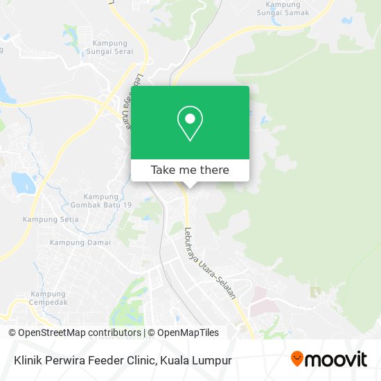 Klinik Perwira Feeder Clinic map