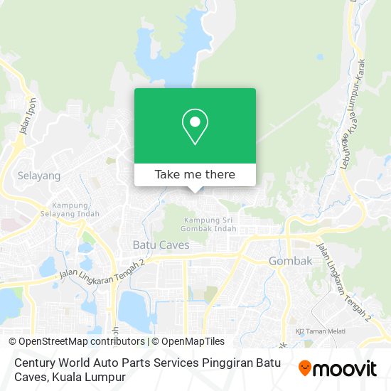 Century World Auto Parts Services Pinggiran Batu Caves map