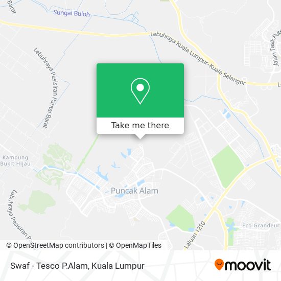 Swaf - Tesco P.Alam map