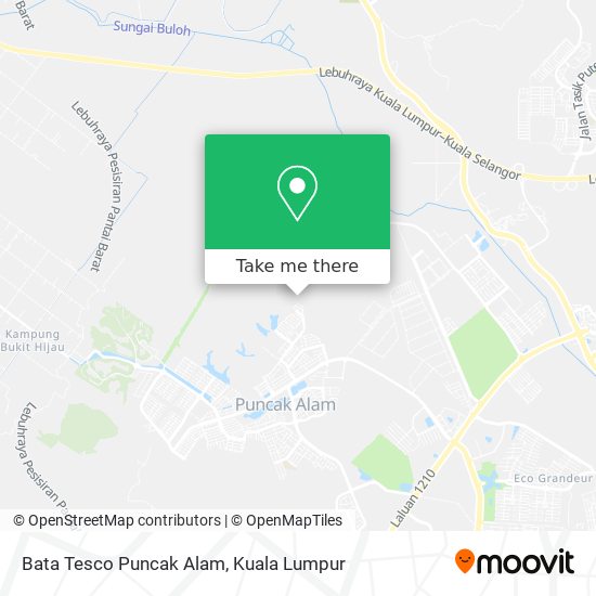 Peta Bata Tesco Puncak Alam