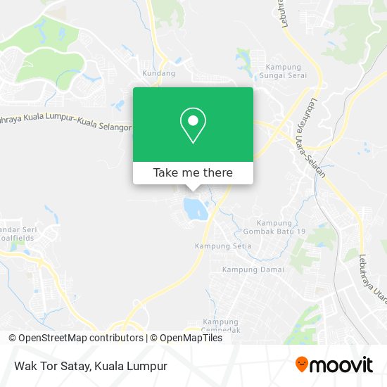 Wak Tor Satay map