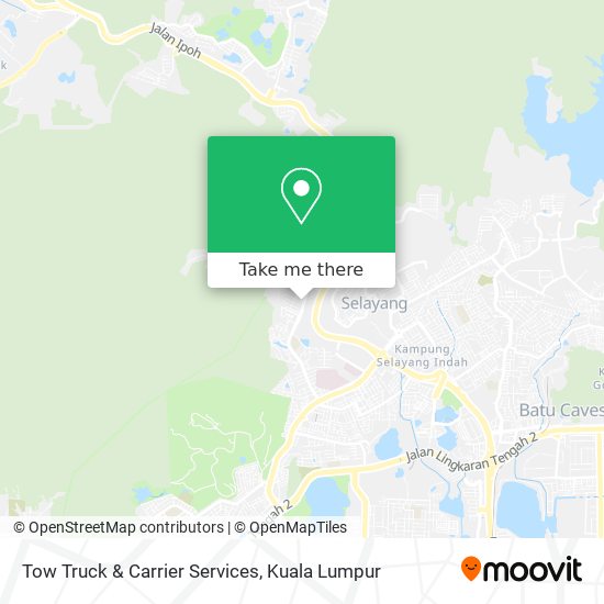 Tow Truck & Carrier Services map