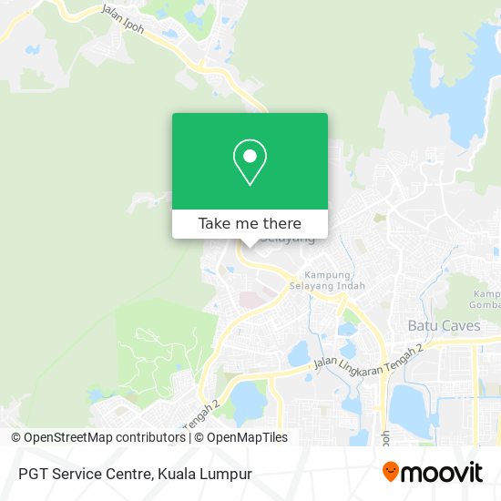 PGT Service Centre map