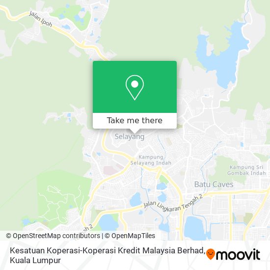 Peta Kesatuan Koperasi-Koperasi Kredit Malaysia Berhad