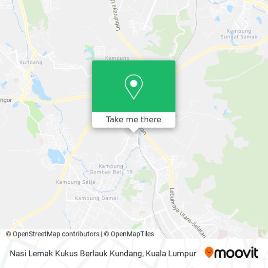 Nasi Lemak Kukus Berlauk Kundang map