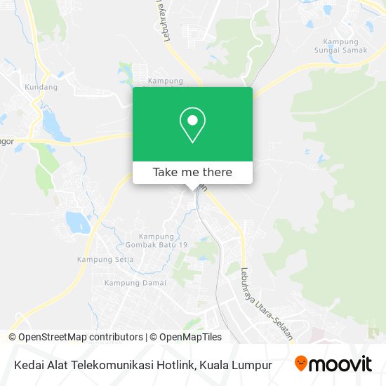 Kedai Alat Telekomunikasi Hotlink map