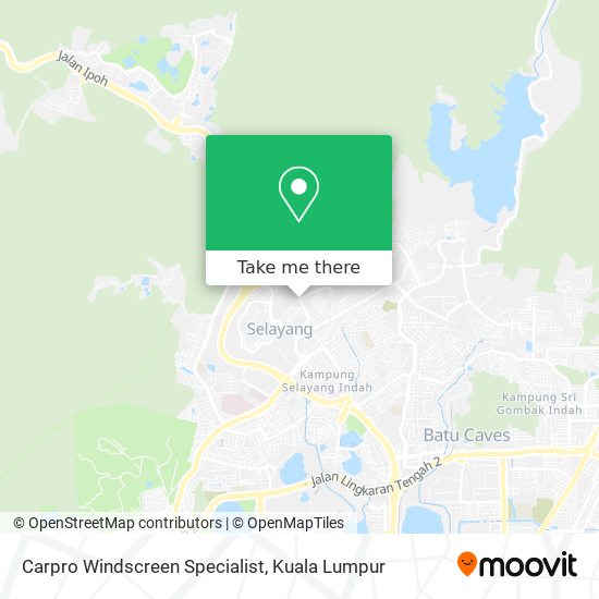 Carpro Windscreen Specialist map