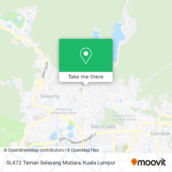 SL472 Taman Selayang Mutiara map
