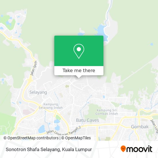 Sonotron Shafa Selayang map