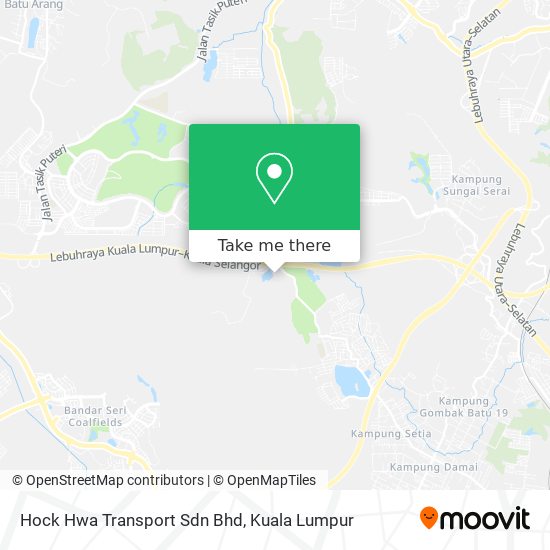 Peta Hock Hwa Transport Sdn Bhd