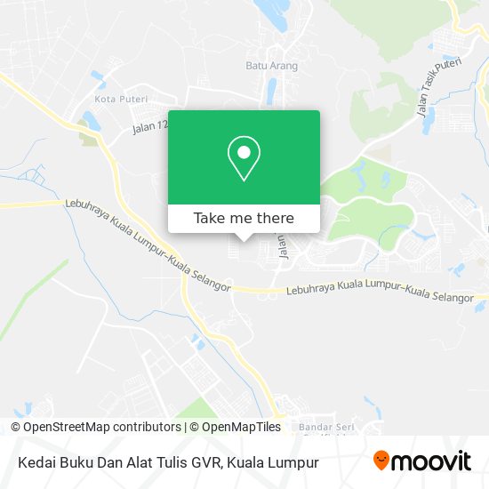 Kedai Buku Dan Alat Tulis GVR map