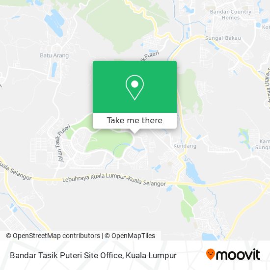 Bandar Tasik Puteri Site Office map