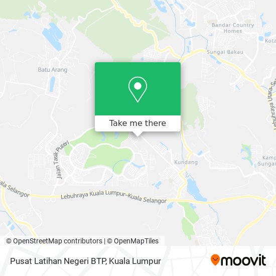 Pusat Latihan Negeri BTP map