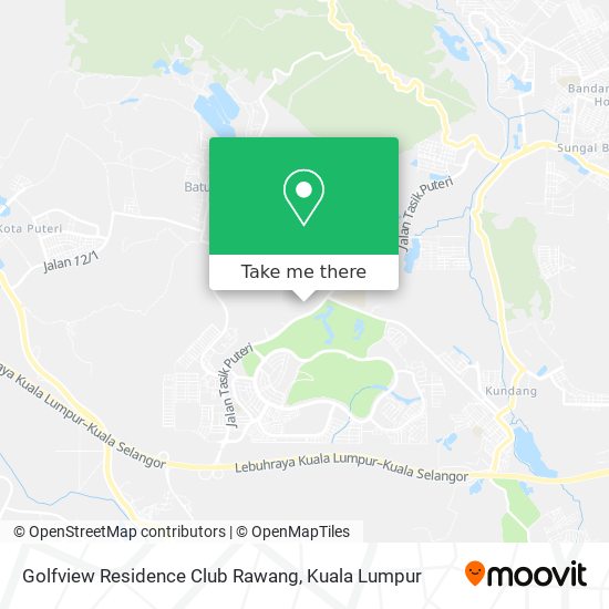 Golfview Residence Club Rawang map