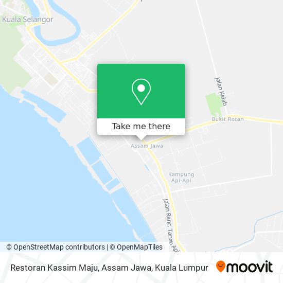 Peta Restoran Kassim Maju, Assam Jawa