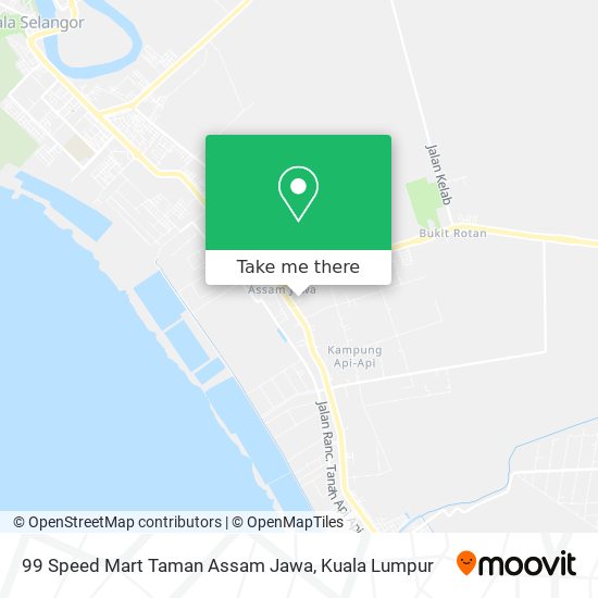 Peta 99 Speed Mart Taman Assam Jawa