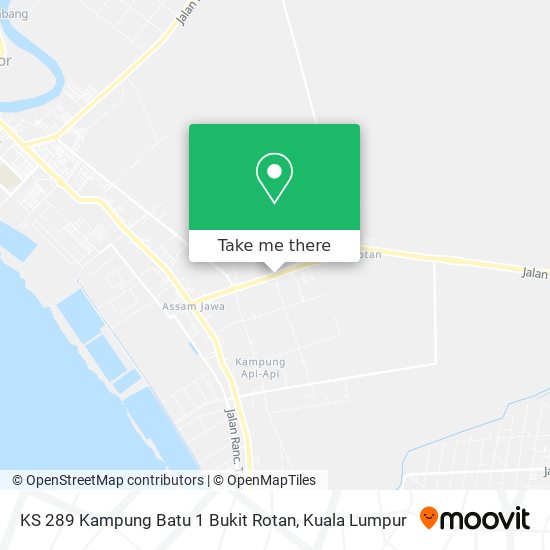 Peta KS 289 Kampung Batu 1 Bukit Rotan