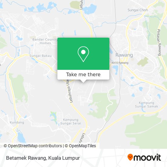 Betamek Rawang map