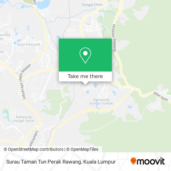 Surau Taman Tun Perak Rawang map