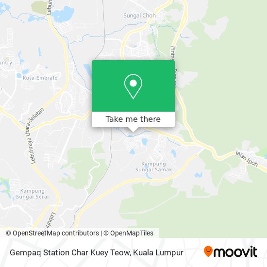 Gempaq Station Char Kuey Teow map