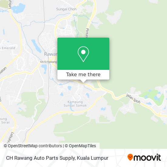 Peta CH Rawang Auto Parts Supply