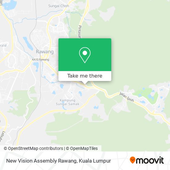 New Vision Assembly Rawang map