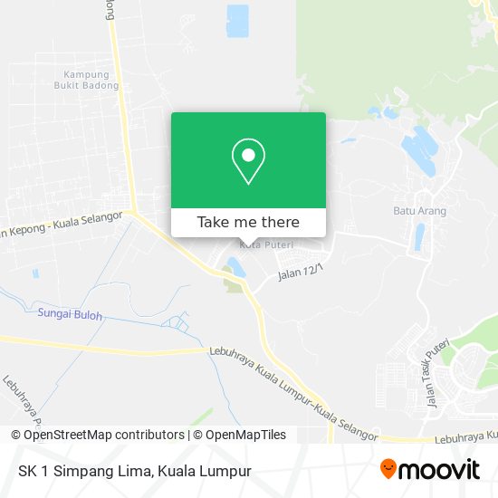 SK 1 Simpang Lima map