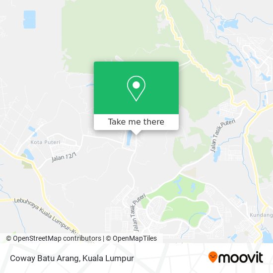 Coway Batu Arang map