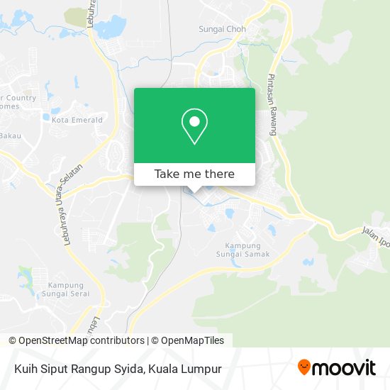 Kuih Siput Rangup Syida map