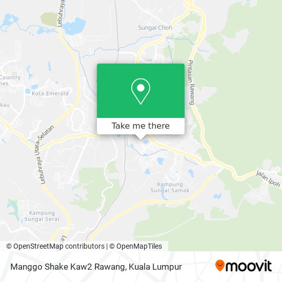 Manggo Shake Kaw2 Rawang map