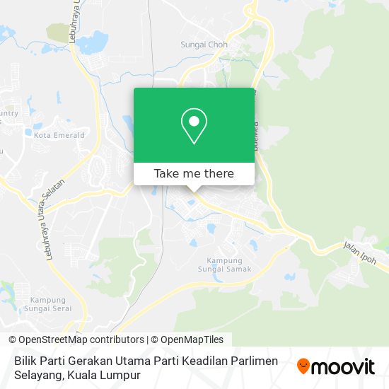 Bilik Parti Gerakan Utama Parti Keadilan Parlimen Selayang map