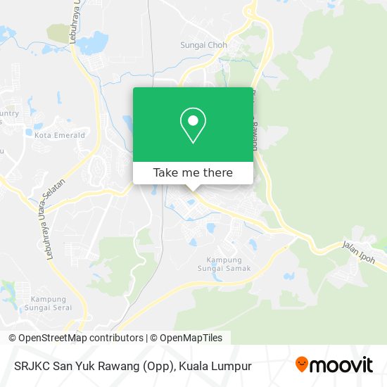 Peta SRJKC San Yuk Rawang (Opp)