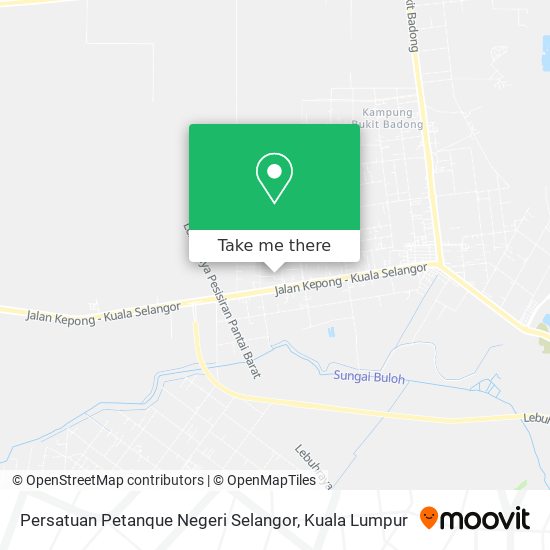 Peta Persatuan Petanque Negeri Selangor