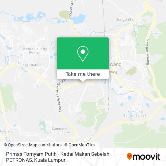 Peta Primas Tomyam Putih - Kedai Makan Sebelah PETRONAS