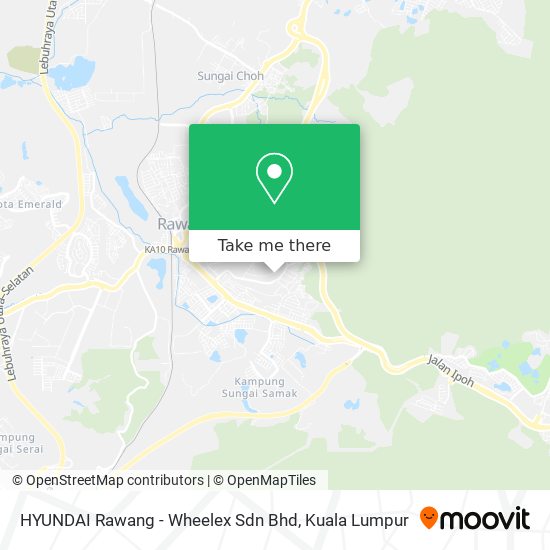 HYUNDAI Rawang - Wheelex Sdn Bhd map