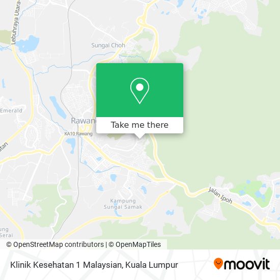 Klinik Kesehatan 1 Malaysian map