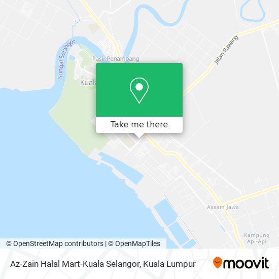 Az-Zain Halal Mart-Kuala Selangor map