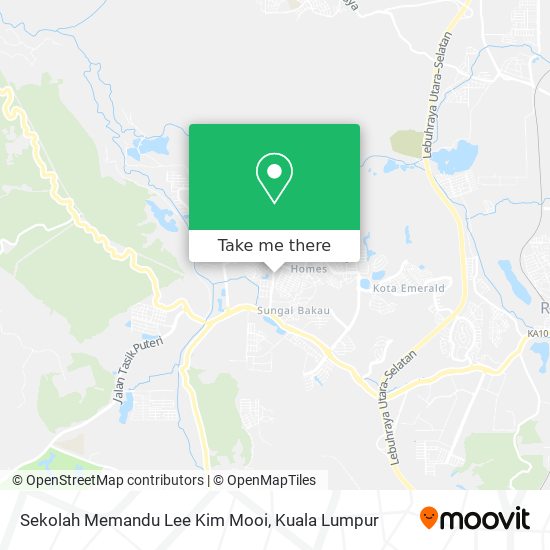 Sekolah Memandu Lee Kim Mooi map