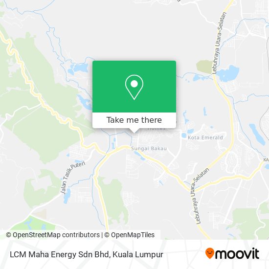 Peta LCM Maha Energy Sdn Bhd