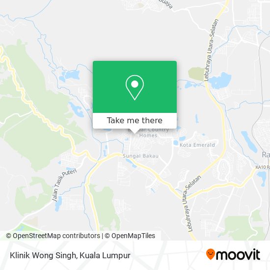 Klinik Wong Singh map