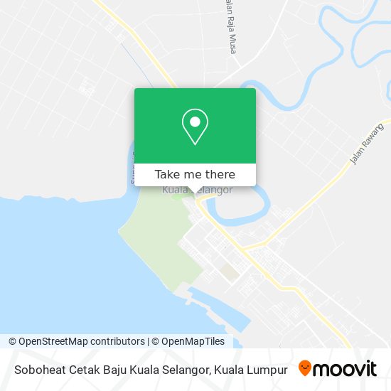 Peta Soboheat Cetak Baju Kuala Selangor