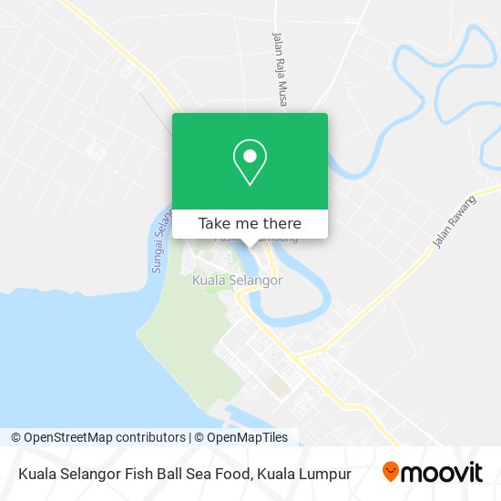 Kuala Selangor Fish Ball Sea Food map