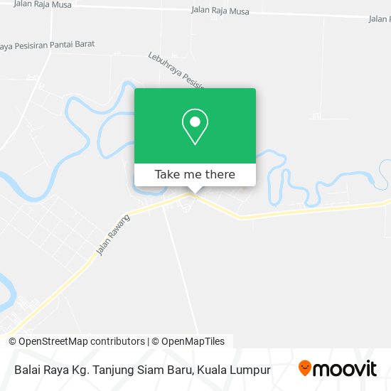 Peta Balai Raya Kg. Tanjung Siam Baru