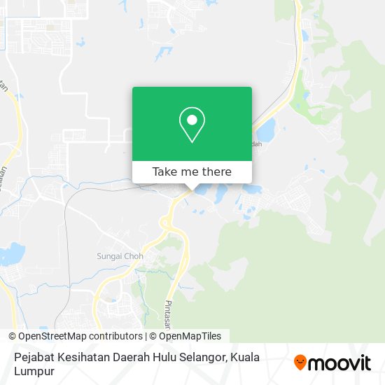 Pejabat Kesihatan Daerah Hulu Selangor map